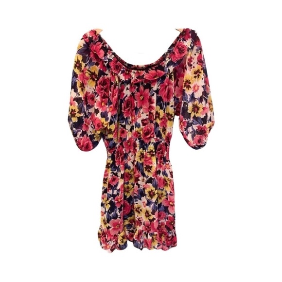 Forever 21 Floral Mini Dress Size M - Picture 1 of 8
